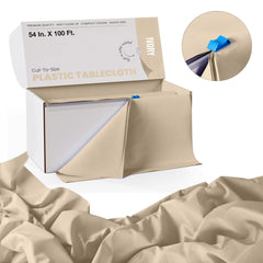 54 In. x 100 Ft. Cut To Size Table Roll | Ivory | Case of 6