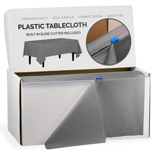 54 In. x 100 Ft. Cut To Size Table Roll | Silver | Case of 6