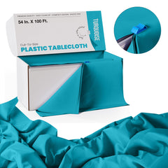 54 In. x 100 Ft. Cut To Size Table Roll | Turquoise | Case of 6