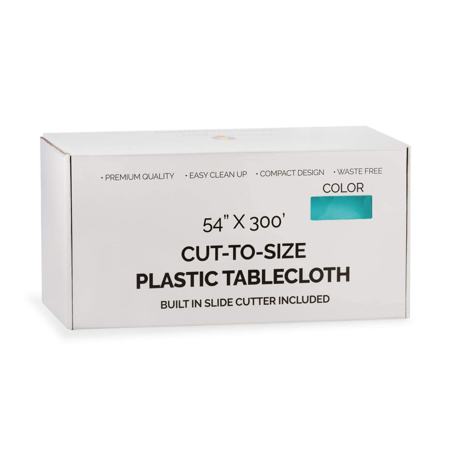 54 In. x 300 Ft. Cut To Size Table Roll | Aqua