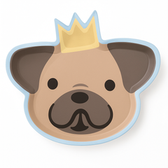 Adorable Puppy Party 7" Shaped Paper Plates