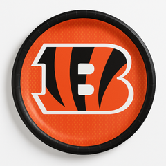 Cincinnati Bengals 9" Round Paper Plates