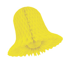 11 In. Yellow Honeycomb Tissue Bell