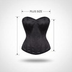 Plus Size Black Corset - Halloween Costume Accessory