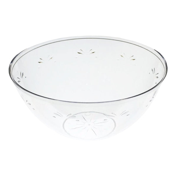 10 In. Clear Round Salad Bowl - 96 oz