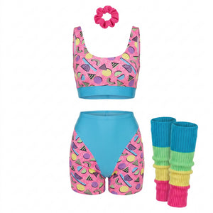 Retro 80s Workout Costume Set - Small/Medium