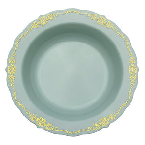 5 Oz. Robin Blue Victorian Design Plastic Bowls | 120 Count