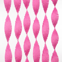 Bright Pink Fringe Crepe Streamer - 30 ft