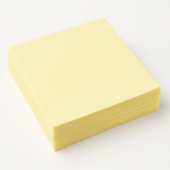 Light Yellow Beverage Napkins - Pack of 40 - 5 in.
