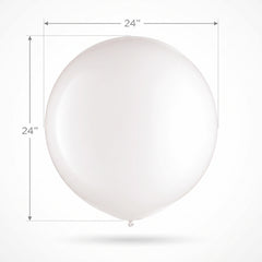 24" Bulk White Latex Balloons