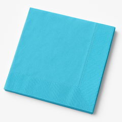 Caribbean Blue Luncheon Napkins - 6.5 In. X 6.5 In. - 32 Count