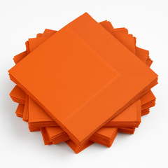 Vibrant Orange Luncheon Napkins - Pack of 40
