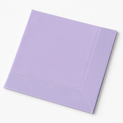 Elegant Lavender Dinner Napkins - 8 In. x 8 In.