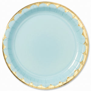 Leaf Green Willow 10" Round Paper Plates