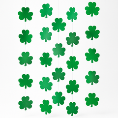 St. Patrick's Day Shamrock String Hanging Decorations, 7 ft, 6-Pack