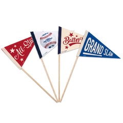 MLB Themed Small Pennant Decorations (4-Pack)