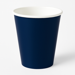 True Navy 9oz Paper Coffee Cups - Solid Color