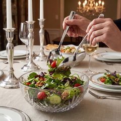 Elegant Silver Serving Spoon and Fork Set