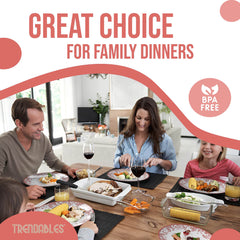 8 In. Toile Design Plastic Plates | 10 Count