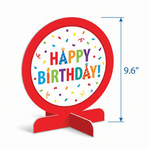 Colorful "Happy Birthday" Table Decoration