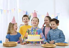 7 In. Gold Plastic Plates | 50 Count