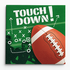 Touchdowns & Tailgates Printed Beverage Napkins