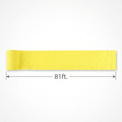 Yellow Sunshine Crepe Streamers - 81ft