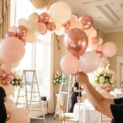 Elegant Rose Gold Latex Balloons, 5-Inch, 25-Pack for Celebrations