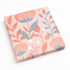 Rose Gold Floral Printed Luncheon Napkins - 6.5 in.