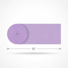 Lavender Crepe Paper Streamers - 81ft