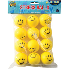 Smile Squeeze Balls - 12 Count