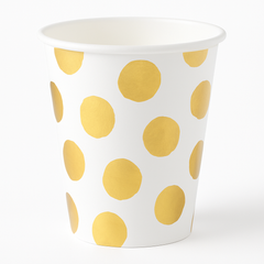 Elegant Gold Motif 12oz Paper Cups