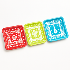 Viva la Party Fiesta Square Dessert Plates, 7-Inch, 20-Pack - 7 in.