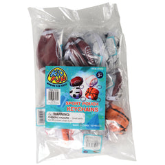 Sports Pouch Keychains - 12 Count
