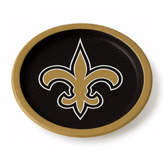New Orleans Saints 9" Round Paper Plates - 18 Pack