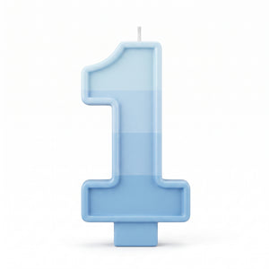 Boys' 1st Birthday Gradient Number Candle