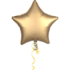 Satin Gold Star Foil Balloon - 18-Inch