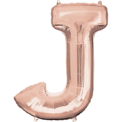 Rose Gold Letter J Foil Balloon