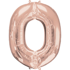 Rose Gold Letter O Foil Balloon