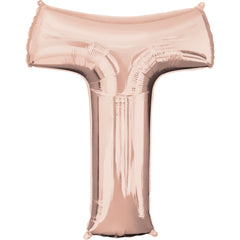 Rose Gold Letter T Foil Balloon