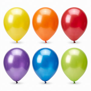 12" Assorted Pearl Latex Balloons - Pack of 10