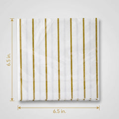 Elegant Gold Motif Luncheon Napkins - 6.5 In. X 6.5 In.