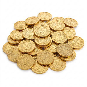 Gold Casino Coins - Party Favors, 144-Pack