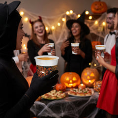 Spooky Spider Halloween Plastic Cups - 18oz, 25ct