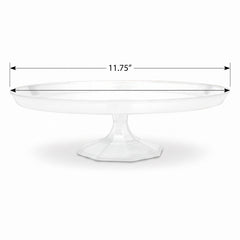 Medium Clear Plastic Cake Stand for Elegant Dessert Displays