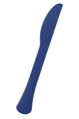 True Navy Heavy Duty Plastic Knives - Solid Color Collection