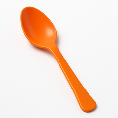 Vibrant Orange Plastic Spoon - 7.5 in.
