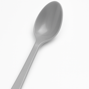 Silver Plastic Spoon - 7.5 in.