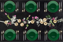 Trendables Cutlery Combo Black/Gold | 120 Count