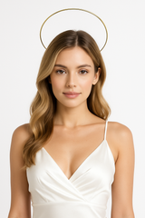 Gold Floating Halo Headband - Elegant Costume Accessory